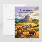 Carte Postale Parc national de la Garamba (Devant / Derrière)