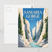 Carte Postale Parc national de la gorge de Samaria Grèce (Devant / Derrière)