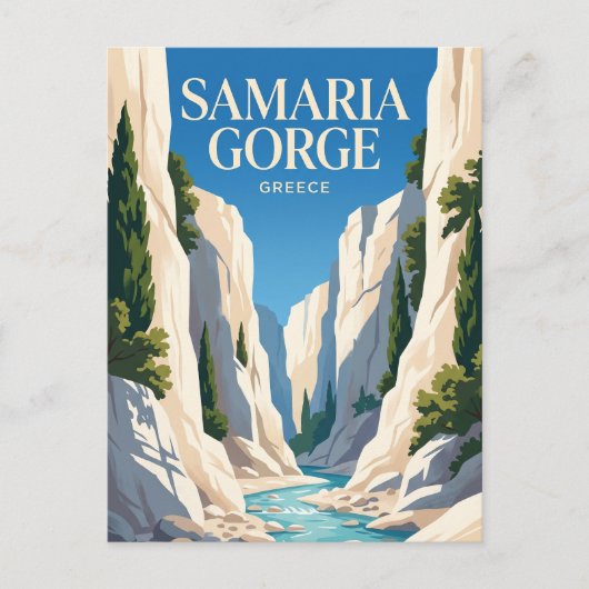 Carte Postale Parc national de la gorge de Samaria Grèce (Devant)