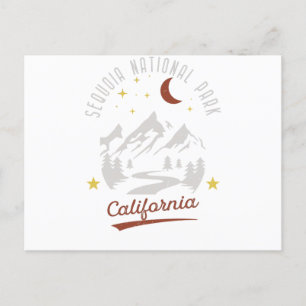 Carte Postale Parc national de la Sequoia vintage Californie