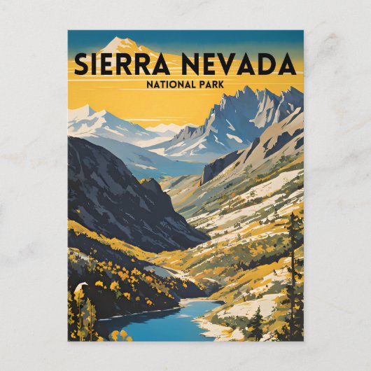Carte Postale Parc national de la Sierra Nevada Voyage tradition (Devant)