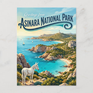 Carte Postale Parc national de l'Asinara Italie