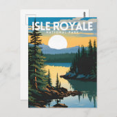 Carte Postale Parc national de l'Isle Royale (Devant / Derrière)