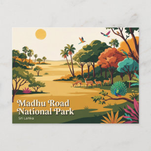 Carte Postale Parc national de Madhu Road Sri Lanka