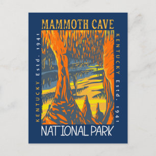 Carte Postale Parc national de Mammoth Cave Kentucky désorganisé
