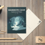 Carte Postale Parc national de Mammoth Cave Kentucky Vintage<br><div class="desc">Design d'illustration vectorielle Mammoth Cave. Le parc est situé dans le centre-ouest du Kentucky,  et comprend des parties de la Grotte Mammoth,  le plus long système de grottes connu dans le monde.</div>