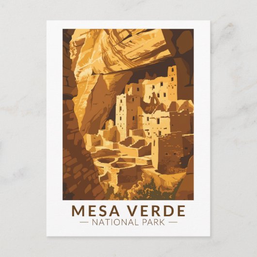 Carte Postale Parc national de Mesa Verde Cliff Palace Travel Ar (Devant)