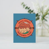 Carte Postale Parc national de Mesa Verde Emblem Retro Compass (Debout devant)
