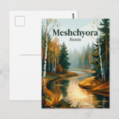 Carte Postale Parc national de Meshchyora Russie (Devant / Derrière)