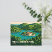 Carte Postale Parc national de Mljet Croatie (Debout devant)