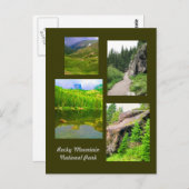 Carte Postale Parc national de montagne rocheuse (Devant / Derrière)