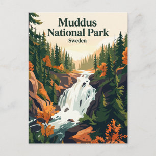 Carte Postale Parc national de Muddus en Suède