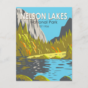 Carte Postale Parc national de Nelson Lakes Nouvelle-Zélande Vin