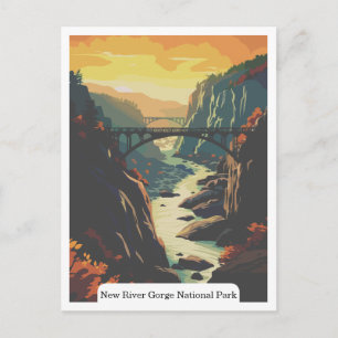 Carte Postale Parc national de New River Gorge, Virginie-Occiden