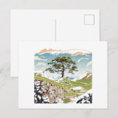 Carte Postale Parc national de Northumberland Sycamore Gap Tree (Devant / Derrière)