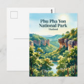 Carte Postale Parc national de Phu Pha Yon Thaïlande (Devant / Derrière)