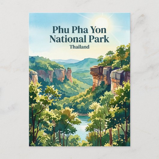Carte Postale Parc national de Phu Pha Yon Thaïlande (Devant)