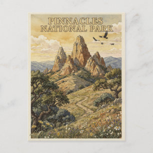Carte Postale Parc national de Pinnacles Voyage Vintage