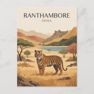 Carte Postale Parc national de Ranthambore Inde