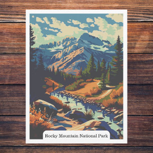 Carte Postale Parc national de Rocky Mountain, Colorado, États-U