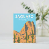 Carte Postale Parc national de Saguaro Arizona Beehive Peak Vint (Debout devant)
