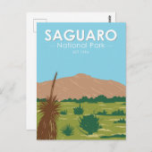 Carte Postale Parc national de Saguaro Arizona Rincon Peak Vinta (Devant / Derrière)