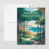 Carte Postale Parc national de Samourskiï Russie (Devant / Derrière)