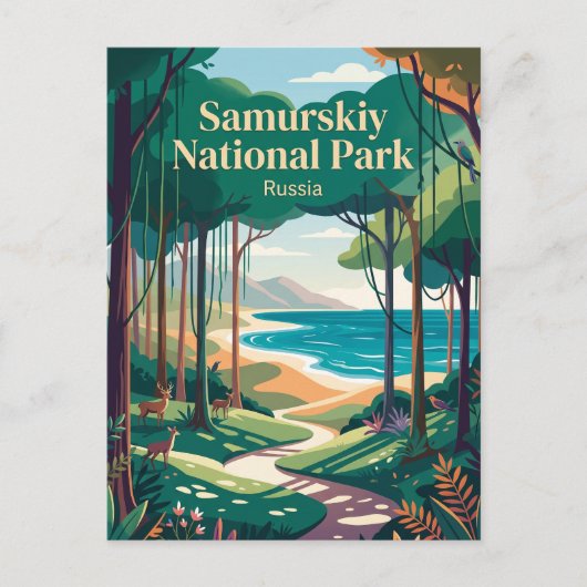 Carte Postale Parc national de Samourskiï Russie (Devant)