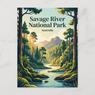 Carte Postale Parc national de Savage River Australie