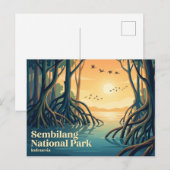 Carte Postale Parc national de Sembilang Indonésie (Devant / Derrière)