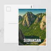 Carte Postale Parc national de Seoraksan Corée (Devant / Derrière)