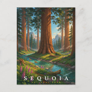 Carte Postale Parc national de Sequoia Californie Voyage en forê