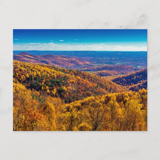 Carte Postale Parc national de Shenandoah à Fall, Virginie (Devant)