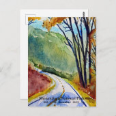 Carte Postale Parc national de Shenandoah skyline de la couleur  (Devant / Derrière)