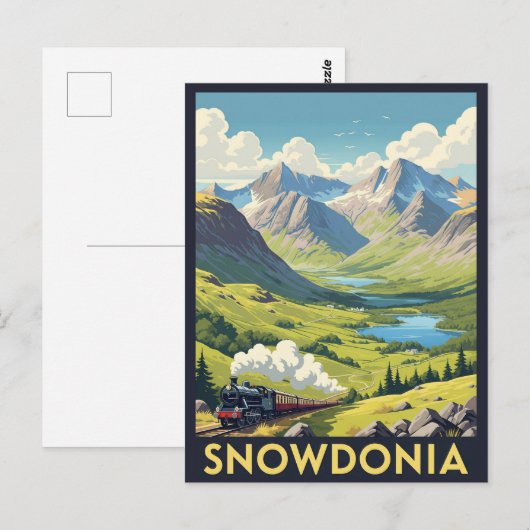 Carte Postale Parc national de Snowdonia Pays de Galles (Devant / Derrière)