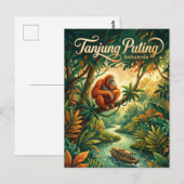 Carte Postale Parc national de Tanjung Puting Indonésie (Devant / Derrière)