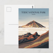 Carte Postale Parc national de Teide Espagne (Devant / Derrière)