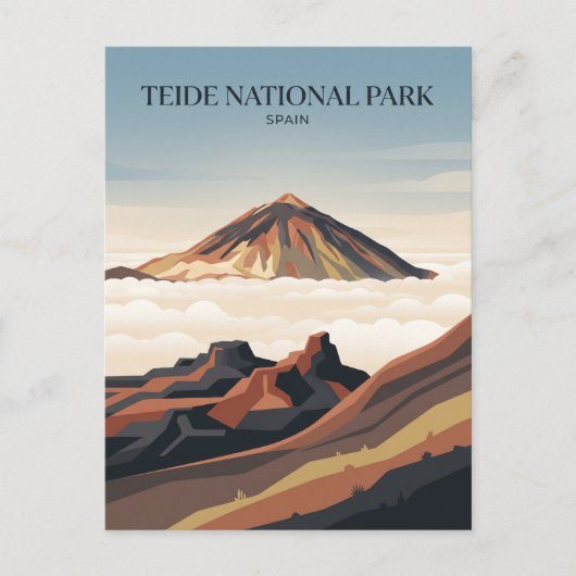 Carte Postale Parc national de Teide Espagne (Devant)