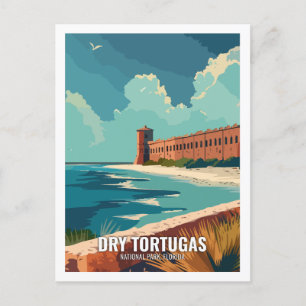 Carte Postale Parc national de Tortugas sec Floride USA