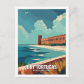 Carte Postale Parc national de Tortugas sec Floride USA (Devant)