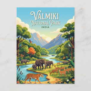 Carte Postale Parc national de Valmiki Inde