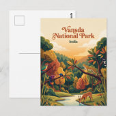 Carte Postale Parc national de Vansda Inde (Devant / Derrière)