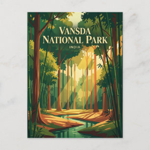 Carte Postale Parc national de Vansda Inde
