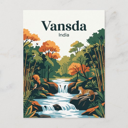 Carte Postale Parc national de Vansda Inde (Devant)