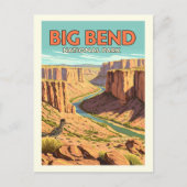 Carte Postale Parc national de vintage Big Bend (Devant)