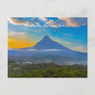 Carte Postale Parc national de Virunga, RD Congo - Volcan