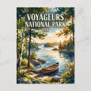Carte Postale Parc national de Voyageurs aux États-Unis