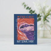 Carte Postale Parc national de Wind Cave, Dakota du Sud en détre (Debout devant)