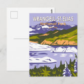 Carte Postale Parc national de Wrangell St Elias lac Nizina Alas (Devant / Derrière)