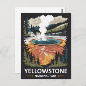 Carte Postale Parc national de Yellowstone (Devant / Derrière)